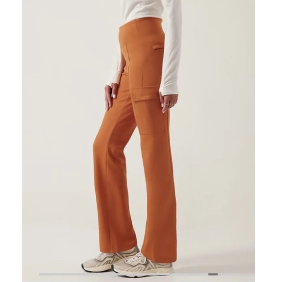✨ ATHLETA ✨ Orange DELANCEY Straight Cargo Pant Size 2X - Picture 15 of 16